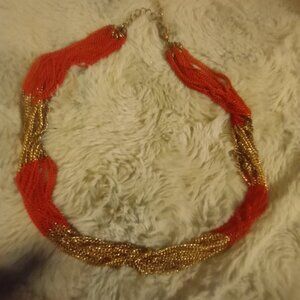 16" 2 Tone Vintage Chunky Choker.